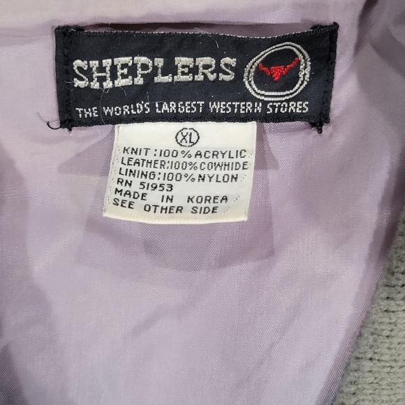 SheplerS 2 Tone Grey Adult XL Full Zip Jacket Cowboy Style - Picture 2 of 4